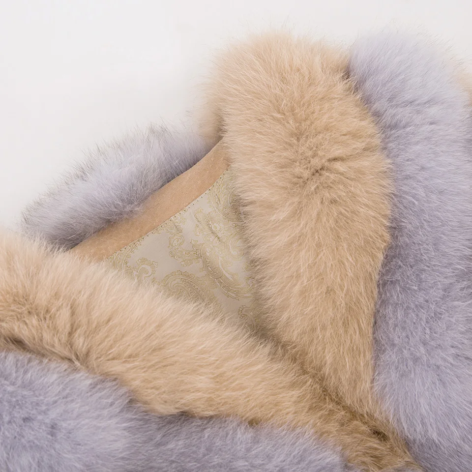 Женская зимняя куртка MPPM из натуральной кожи длинная модная Толстая теплая