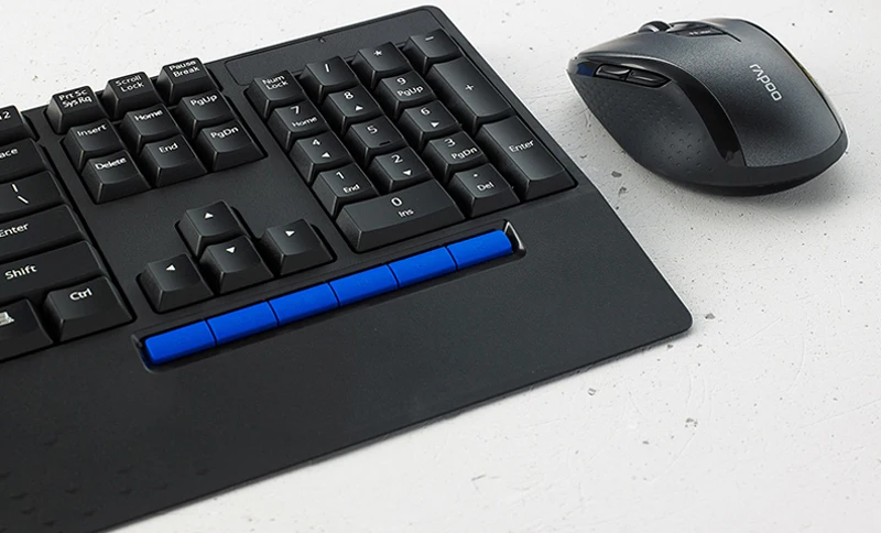 Rapoo 8300T многомодовая Бесшумная Беспроводная клавиатура мышь комбо Bluetooth 3,0/4,0 RF 2,4G переключатель между 3 устройствами