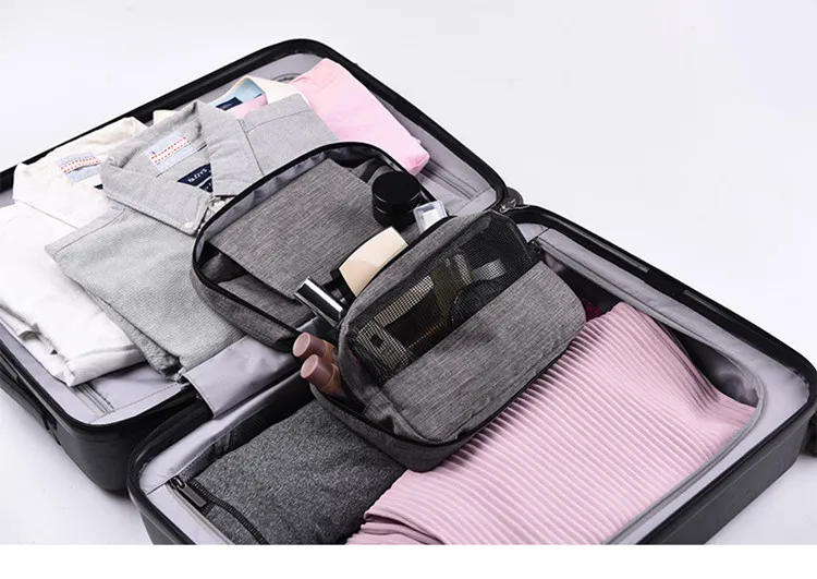Men Travel Toiletry Bag Women Hanging Cosmetic Makeup Case Beautician Foldable Make up Storage Pouch Foldable Wash Organizer Bag