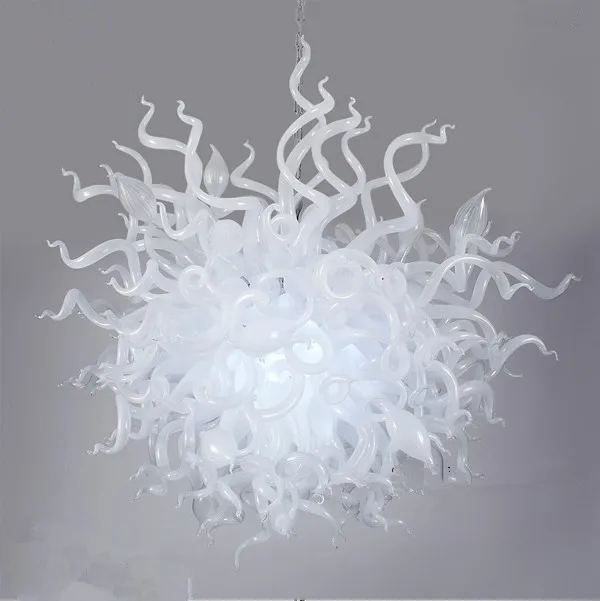 

120v/240v LED Bulbs Fashionable Patterns Modern White Crystal Chandelier Lighting