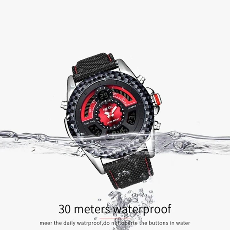 SMAEL relojes hombre повседневные спортивные военные часы мужские светодиодный Мужские часы мужские водонепроницаемые кварцевые наручные часы 1369 армейские мужские часы