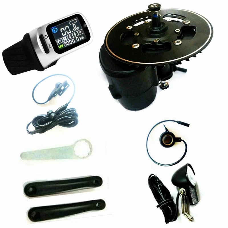 TSDZ2 midmotor VLCD6/XH18 36/48V 500 W/750 W TONGSHENG электрический велосипед комплект крутящий момент Сенсор 6V головной светильник в комплекте