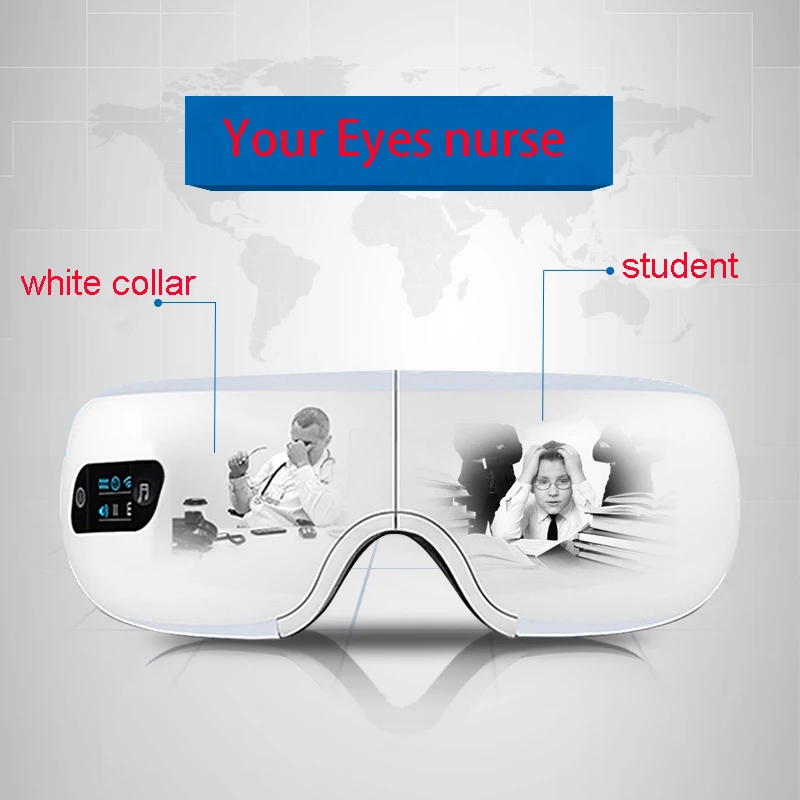 Электрический массажер для глаз зарядка музыки беспроводной Вибрационный