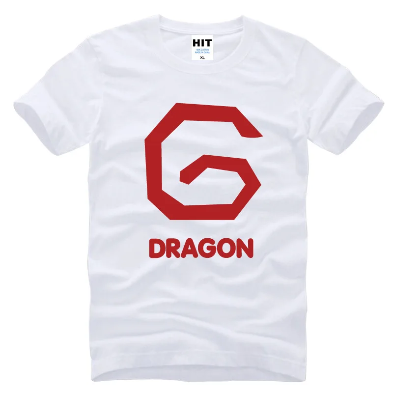 Брендовая мужская футболка с принтом BIGBANG BB GD G-dragon модная 2015 хлопковая коротким