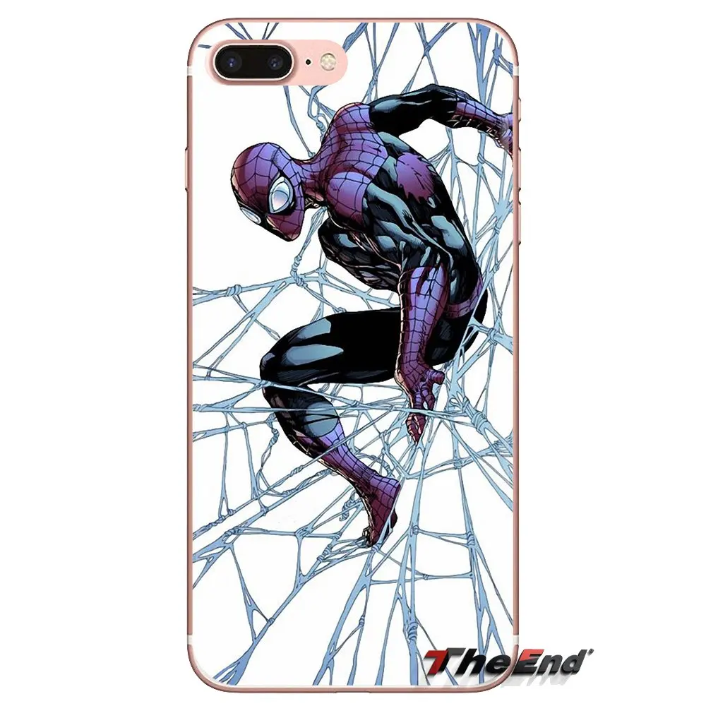 For iPod Touch Apple iPhone 4 4S 5 5S SE 5C 6 6S 7 8 X XR XS Plus MAX Soft Transparent Case Covers Spiderman Hero DC Comic Venom |