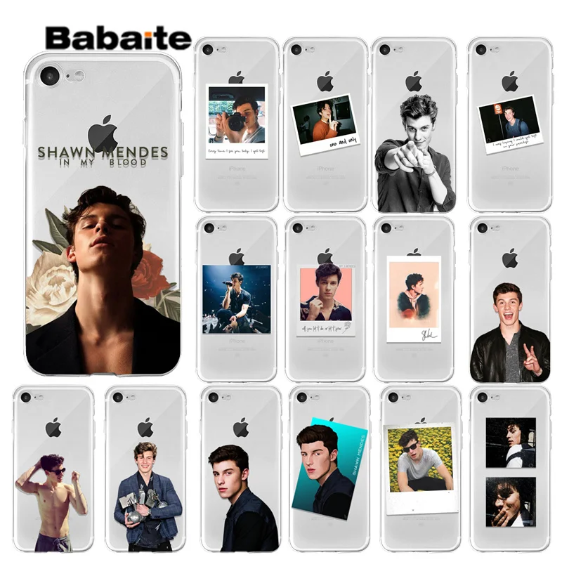 Чехол для мобильного телефона Babaite Shawn Mendes DIY с рисунком чехол Apple iPhone 7 8 6 6S Plus X XS MAX 5