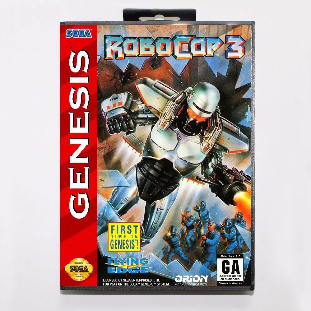 Игровой картридж Robocop 3 16 бит игровая карта MD с розничной коробкой для Sega Mega Drive