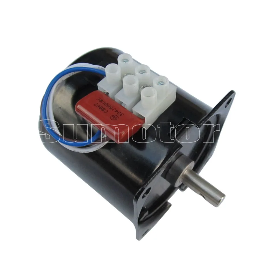 60KTYZ 110rpm 14W 220 - 240V 50HZ 60HZ AC synchronous motor CW/CCW for Monitor PTZ automation Pure copper coils Long Lifespan |