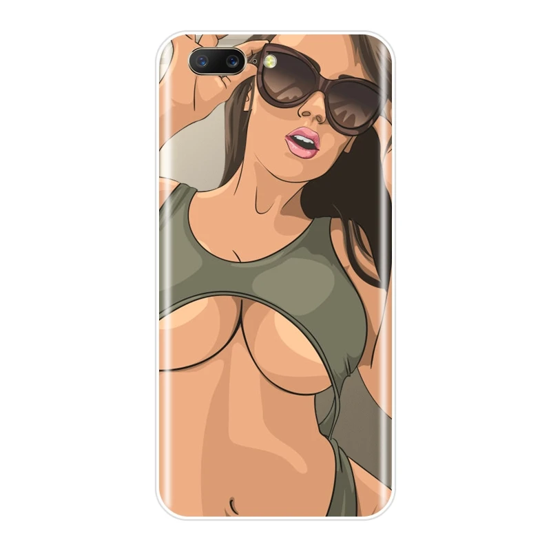Back Cover For One Plus 6 6T 5 5T 3 3T Black Hot Sexy Girl Summer Women Silicone Soft Case OnePlus Phone | Мобильные телефоны и