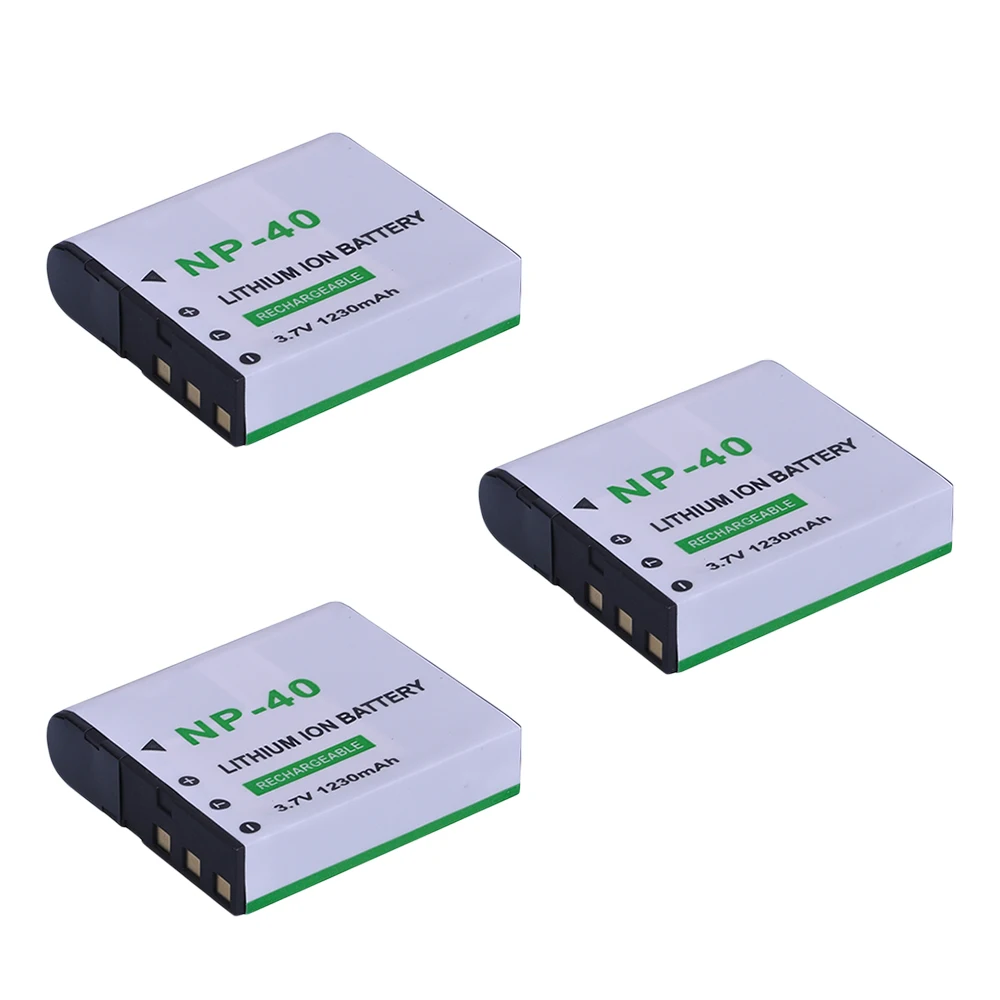 Аккумуляторная батарея для цифровой камеры Batmax 4 упаковки Φ NP40 Casio NP-40 FC100 FC150 FC160S