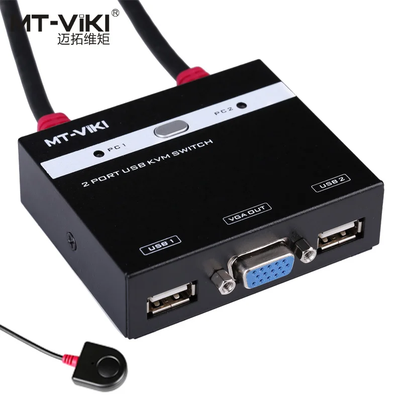 MT Viki 2 Порты и разъёмы KVM переключатель с проводной пульт дистанционного