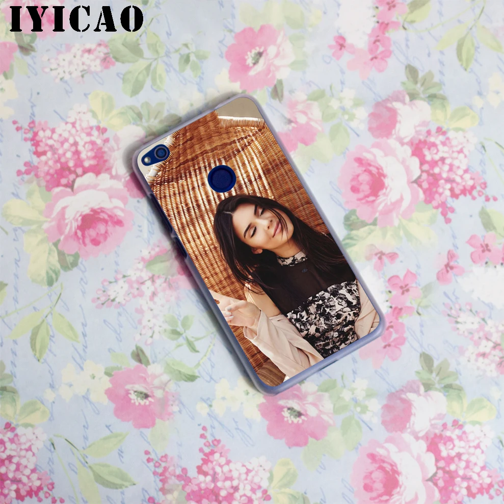 Жесткий чехол IYICAO Girl Kylie Jenner для Huawei Honor 6A 6C 7A 7C 7X 8 8X 9 10 20 9X Lite Pro Play Note View | Мобильные