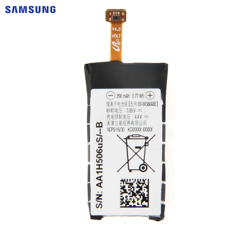 SAMSUNG оригинальный запасной аккумулятор EB BR360ABE для Samsung Gear Fit2 Fit 2 R360 SM Смарт часы