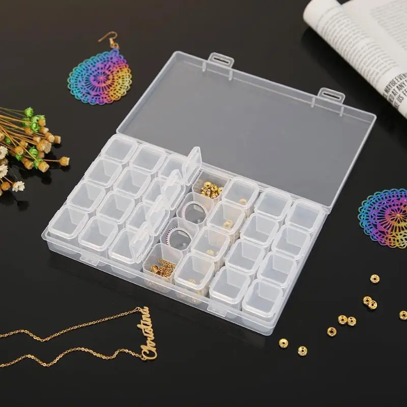 4/28 сетки 5D алмазов картина дрель ящик для хранения прозрачный контейнер