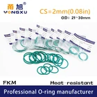10 шт.лот фторрезиновое кольцо foring уплотнения CS2mm OD21222324252627282930*2 мм уплотнительное кольцо уплотнительная прокладка масляная топливная шайба