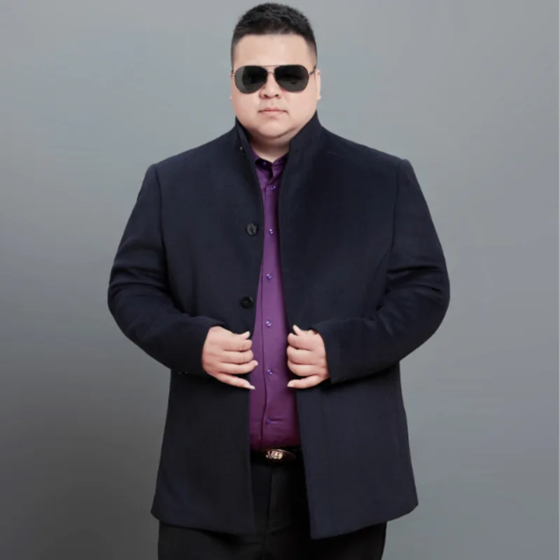 Большой размер 8XL 6XL 5XL 4XL новинка 2018 высококачественный мужской длинный шерстяной