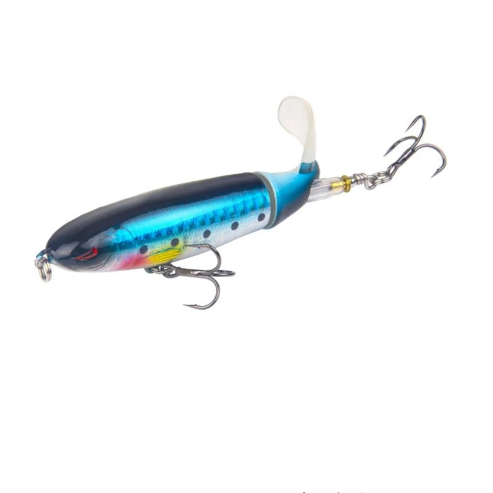 1 шт. качество Whopper Plopper 100 мм/15,6 г Топ воды Поппер жесткая приманка для рыбалки воблеры вращающийся мягкий хвост рыболовные снасти