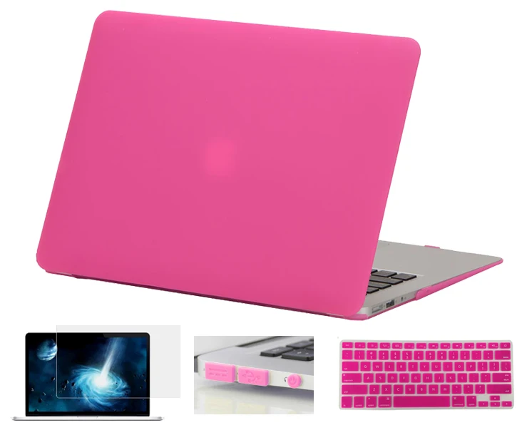 4 в 1 жесткий матовый чехол для Macbook Air 11 13 Pro 15 Touchbar 2016 новинка Retina 12 клавиатура кожа