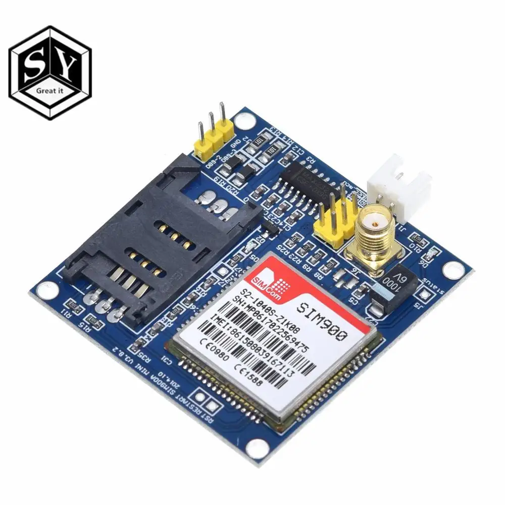 GREAT IT SIM900A SIM900 MINI V4.0 беспроводной модуль передачи данных GSM GPRS комплект с антенной C83