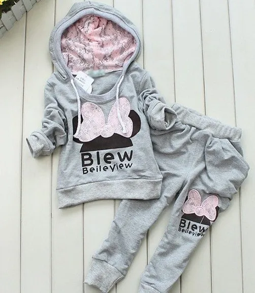 Спортивный стиль костюм для девочек толстовка с длинными рукавами + длинные