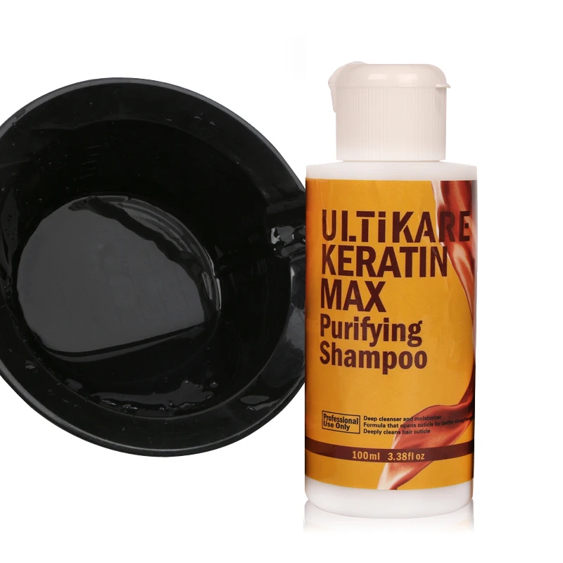 Keratin Hair Treatment Straightening Brazilian 12% Formalin+Purifying Shampoo With Free Small 10ML Repair Frizzy Argan Oil | Красота и