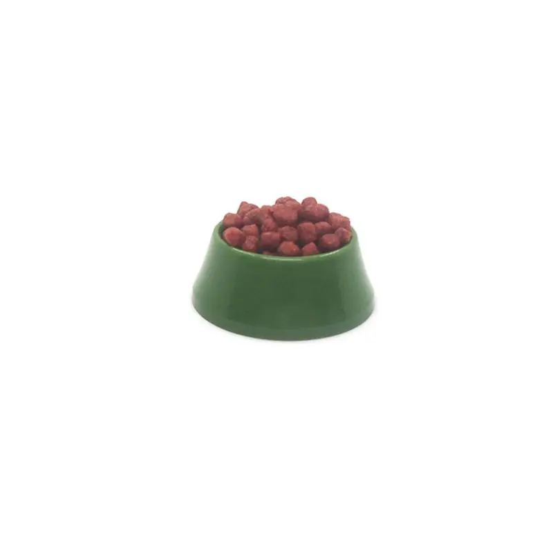 

1/12 Dollhouse Miniature Pet Dog Cat Food On Bowl Kitchen Garden Decor Doll House Accessories