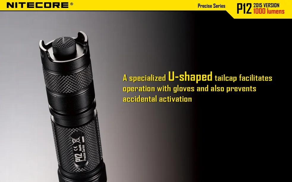 NITECORE P12 Тактический светильник-вспышка CREE XM-L2 U2 Led Макс 1000 люмен дальность луча 232 м наружный светильник поисково-спасательный фонарь