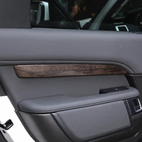 4pcs oak wood style abs car door decoration strips trim for land rover discovery 5 lr5 2017 l462 auto accessories