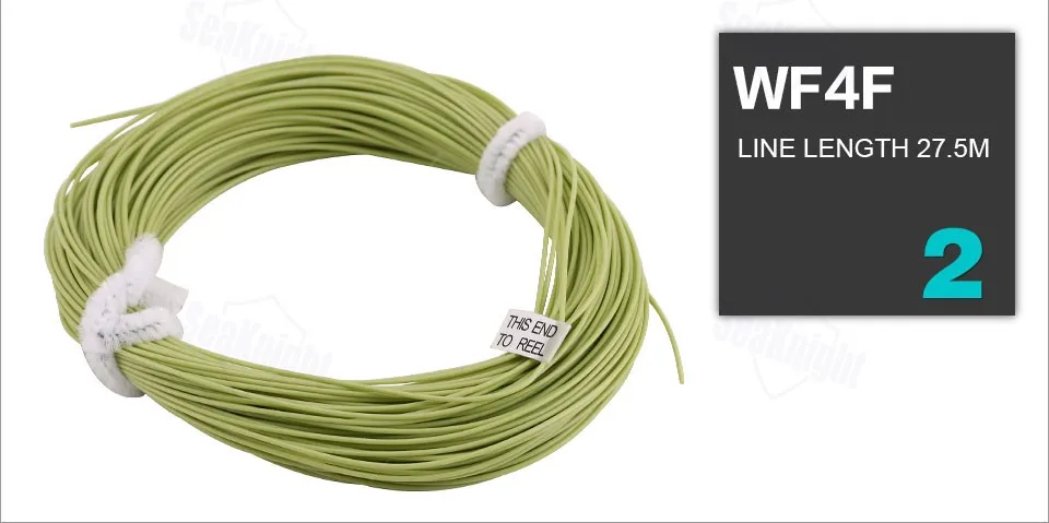 SeaKnight 100FT 30,5 M WF 3/4/5/6/7/8/9/10/11/12F леска для ловли нахлыстом Вес вперед плавающая леска 100FT двойной конус Летающая леска