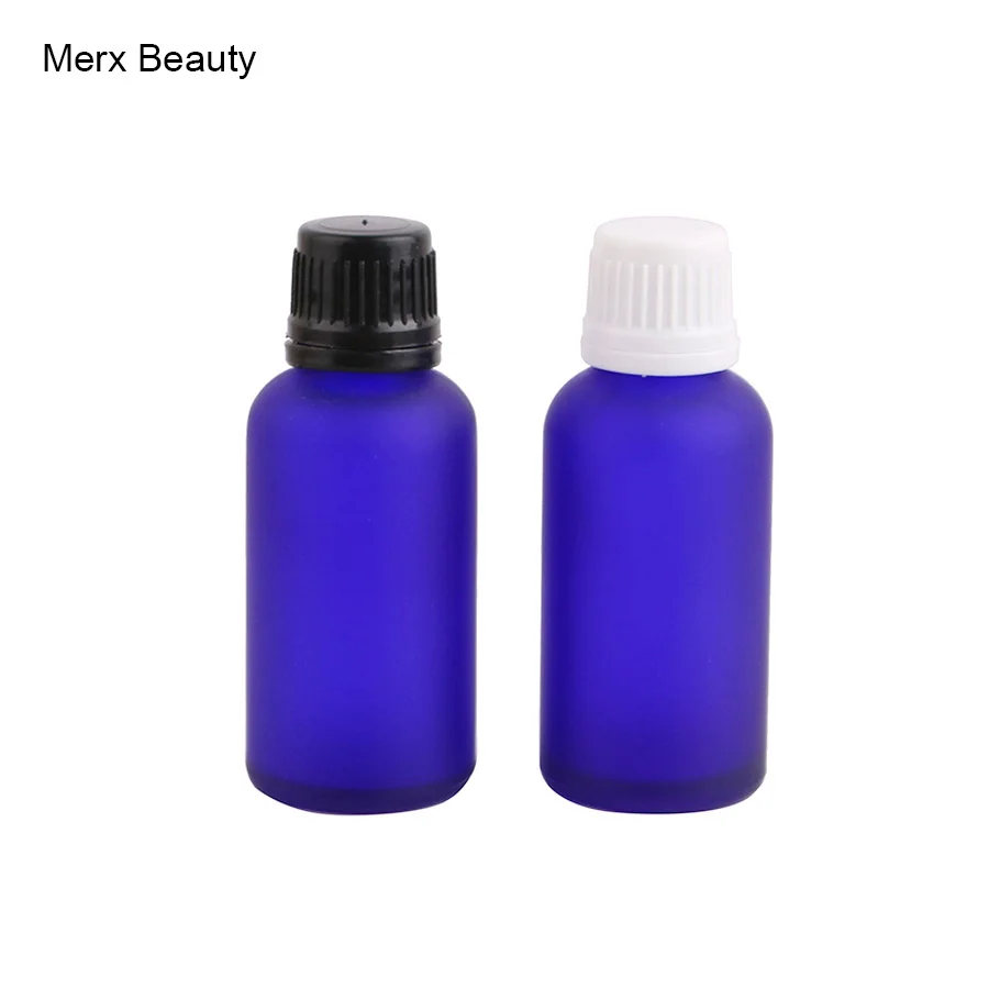 Merx Beauty 17 шт. 45 г винтовая крышка матовая синяя стеклянная бутылка эфирного масла