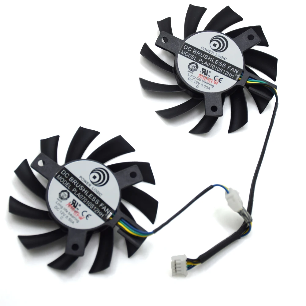 PLA07010S12HH 12V 0.5A 65mm 4Pin сменный вентилятор охлаждения для MSI R5770 Hawk-Видеокарта-Radeon HD 5770