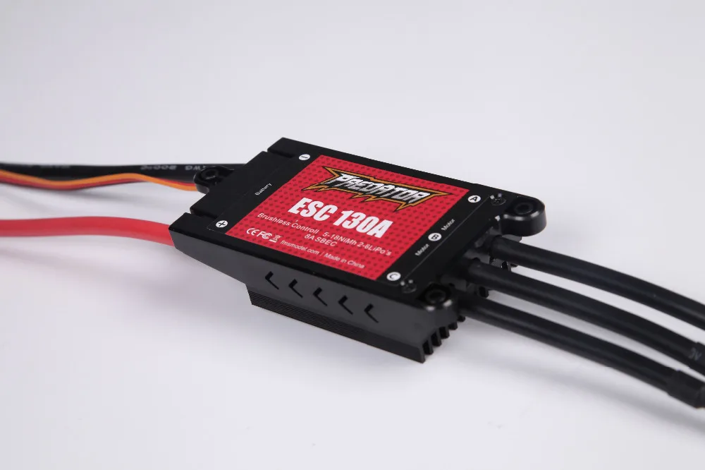 Predator ESC 130A с 8A SBEC регулятор скорости бесщеточный Поддержка 2 s-4S-6 S для RC модели самолета запасные части