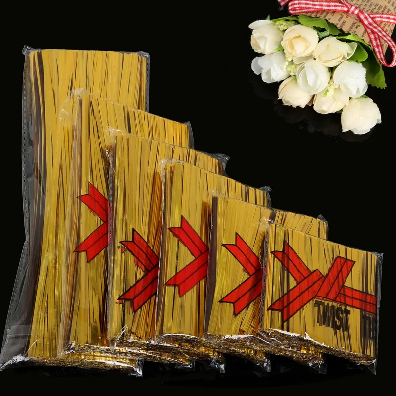 Металлическая витая проволока для тортов 800 шт./лот золотого цвета 4 мм | Дом и сад