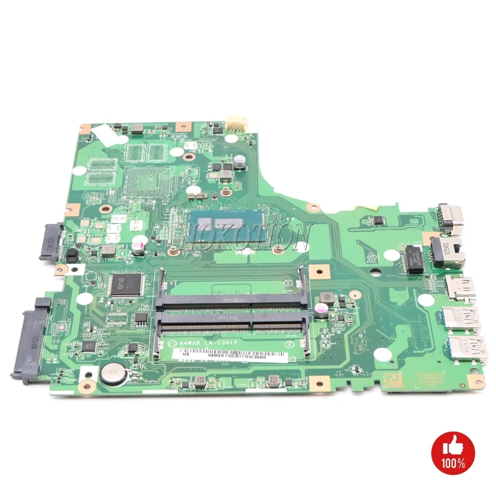 NOKOTION NBMXR11003 NB. MXR11.003 A4WAB LA C341P основная плата для Aspire E5 473G материнская ноутбука SR244 I3