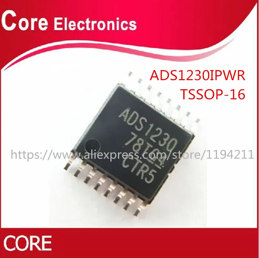 20 шт./лот ADS1230IPWR ADS1230IPW ADS1230 ADC бит 10/80SPS 16 TSSOP Новинка|Интегральные схемы| |