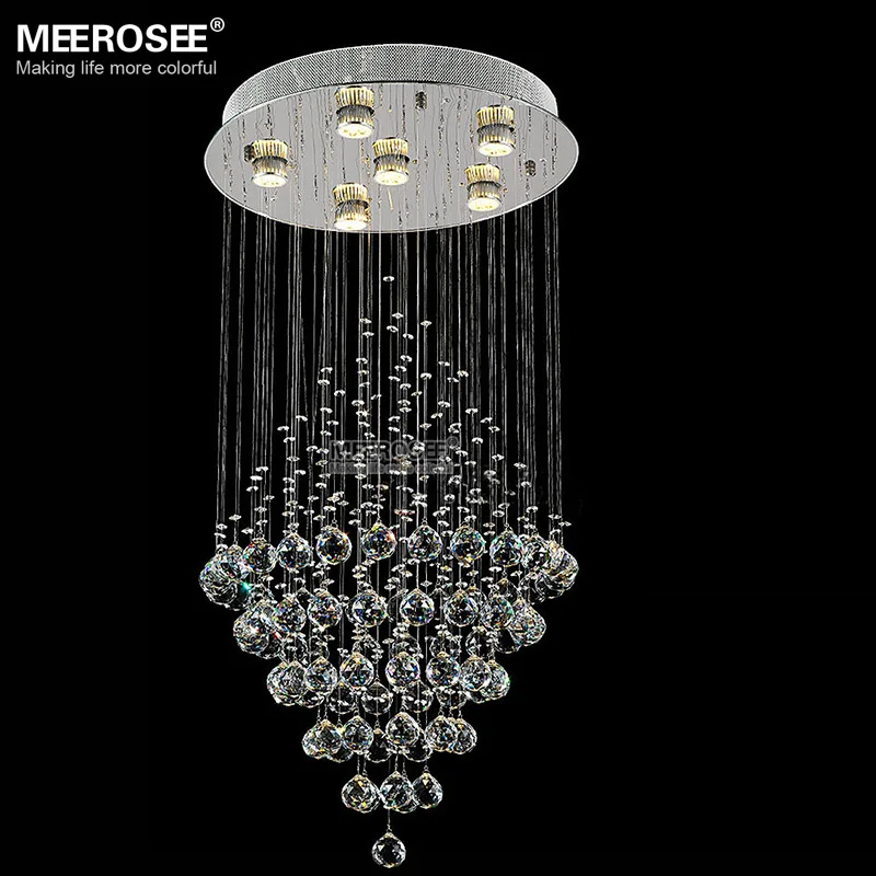 Современная хрустальная люстра K9 длинная прозрачная Хрустальная осветительная