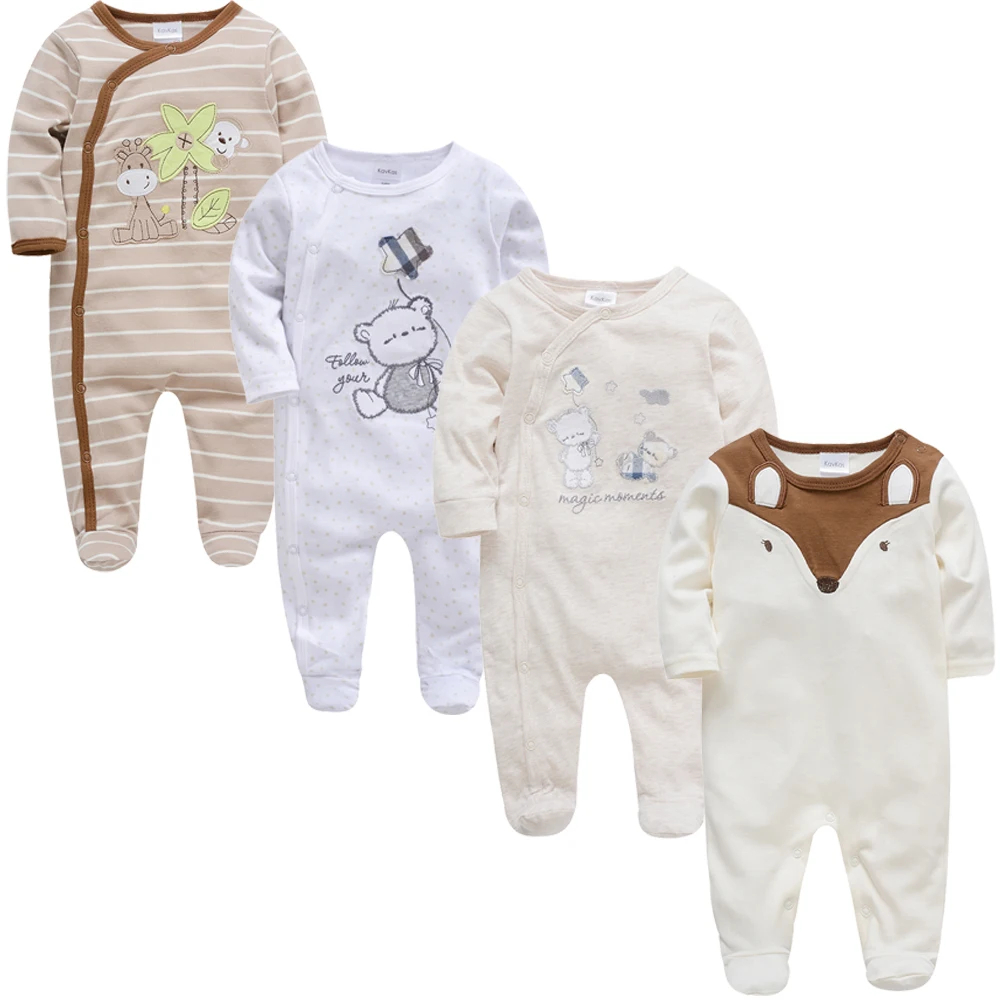 Новая детская одежда для новорожденных боди bebes Пижама для новорожденных комбинезон с длинными рукавами roupa de bebes Детские комбинезоны для мальчиков и девочек