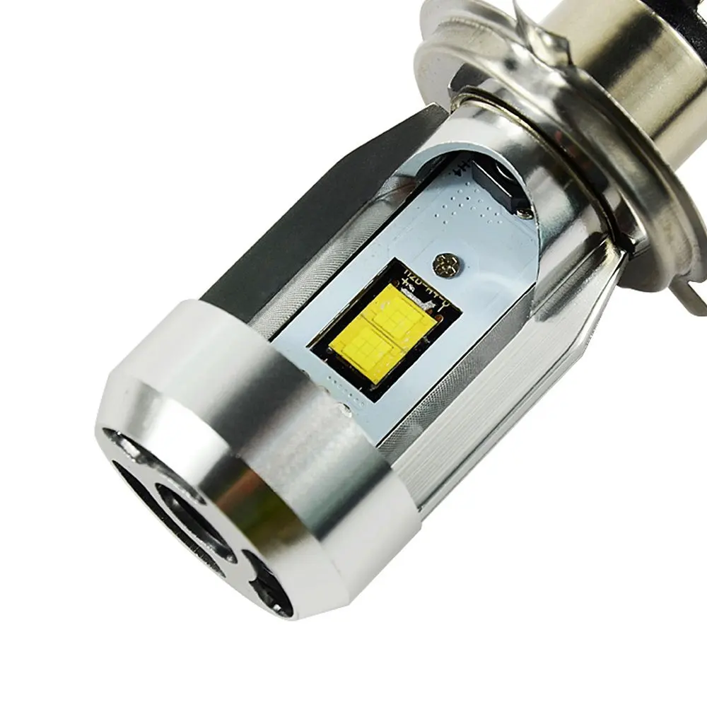2 шт. светодиодный автомобильный светильник H4 HB2 Hi/Lo на голову мотоцикла 50 Вт 6500 к