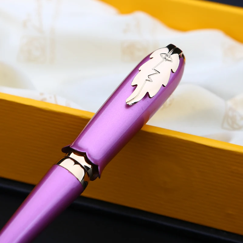 Перьевая ручка PICASSO 986 светильник Светло фиолетовым и золотым тонким