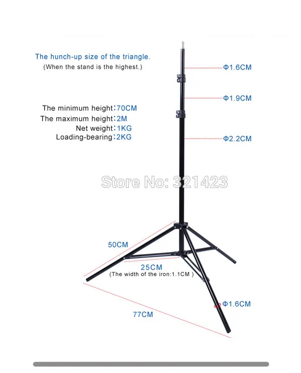 Набор софтбоксов для фотостудии 50*70 см E27 4-Lamp-Holder светильник ing Soft Box 3 шт. 2 м светильник-подставка 45 Вт 5500 к лампы 12 шт