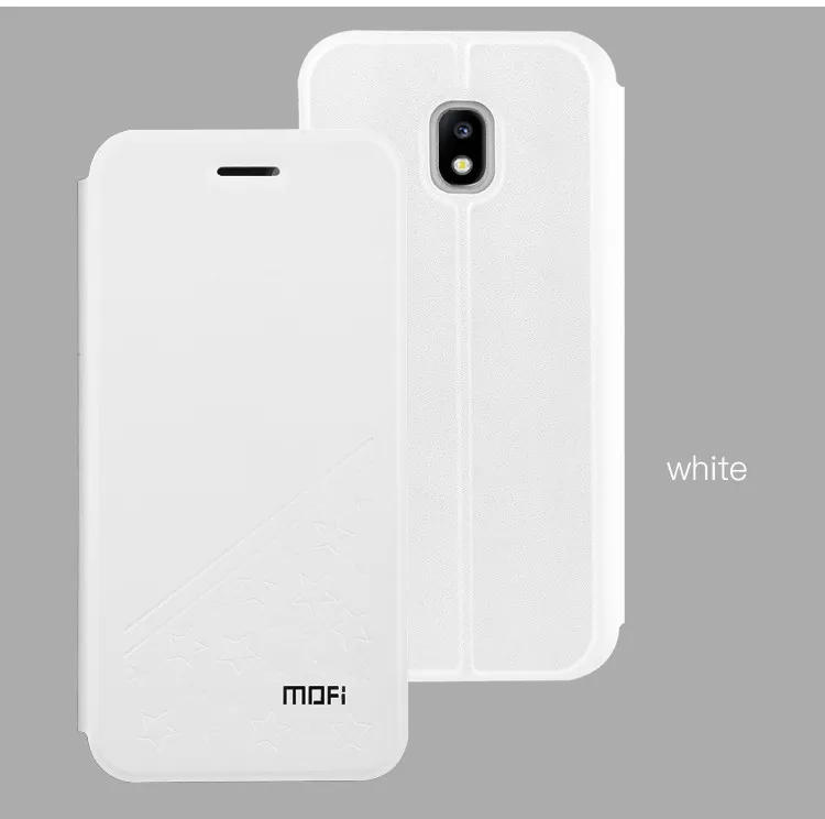 white Mofi чехол для samsung Galaxy J3, Роскошный кожаный флип-чехол с подставкой, Стильный чехол-книжка для Galaxy j3 J5 J7, чехол - Цвет: white