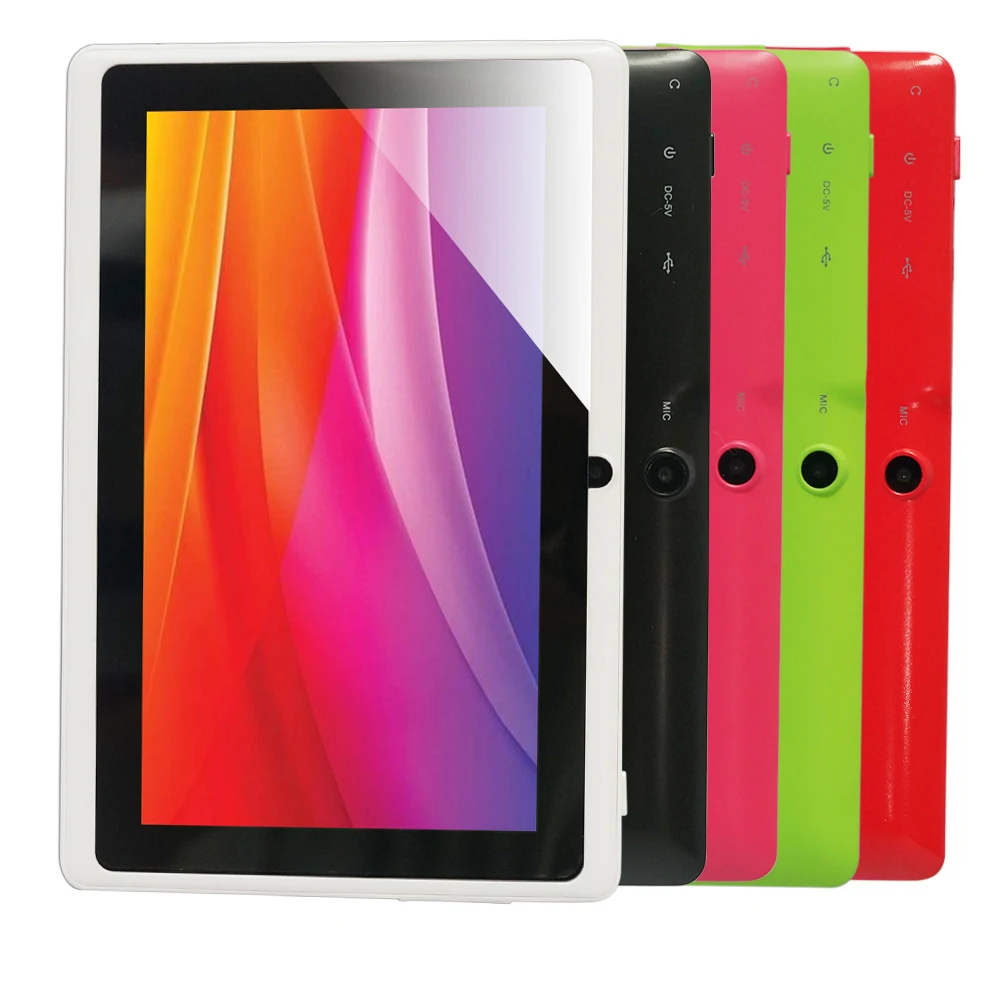 Бесплатная доставка 7 &quotQ88 Allwinner A33 4 ядра 1.5 ГГц Q88 дюймов Планшеты ПК 1024x600 Dual