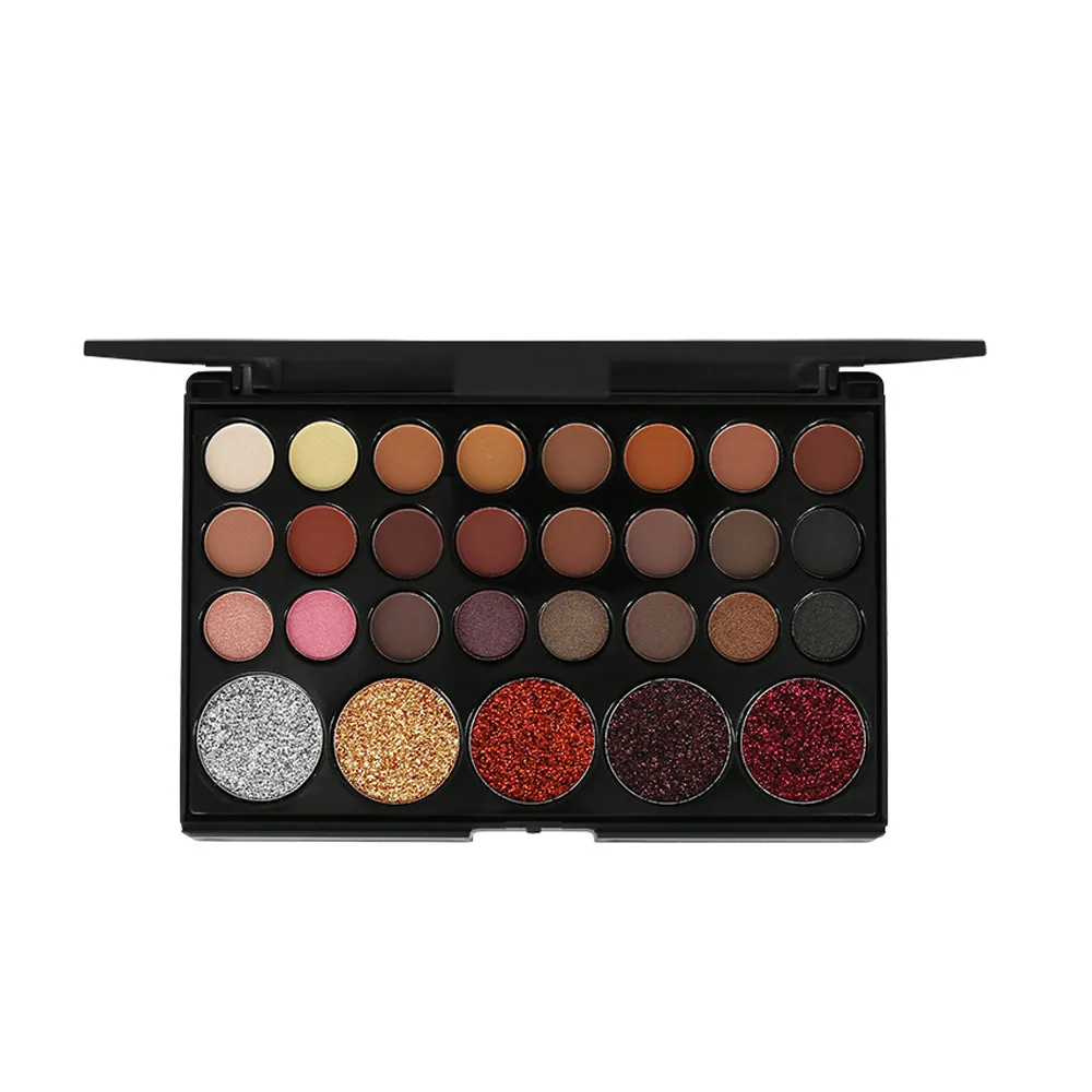 Мерцающие блестящие тени для век пудра палитра матовые косметика макияж |