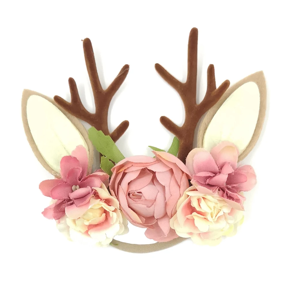 Нейлоновые повязки на голову для маленьких девочек Antler Рождественская головная
