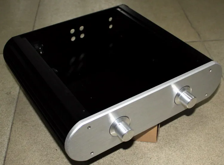 Новый алюминиевый корпус amp/домашний аудиоусилитель (размер 312*335*82 мм)|audio amplifier