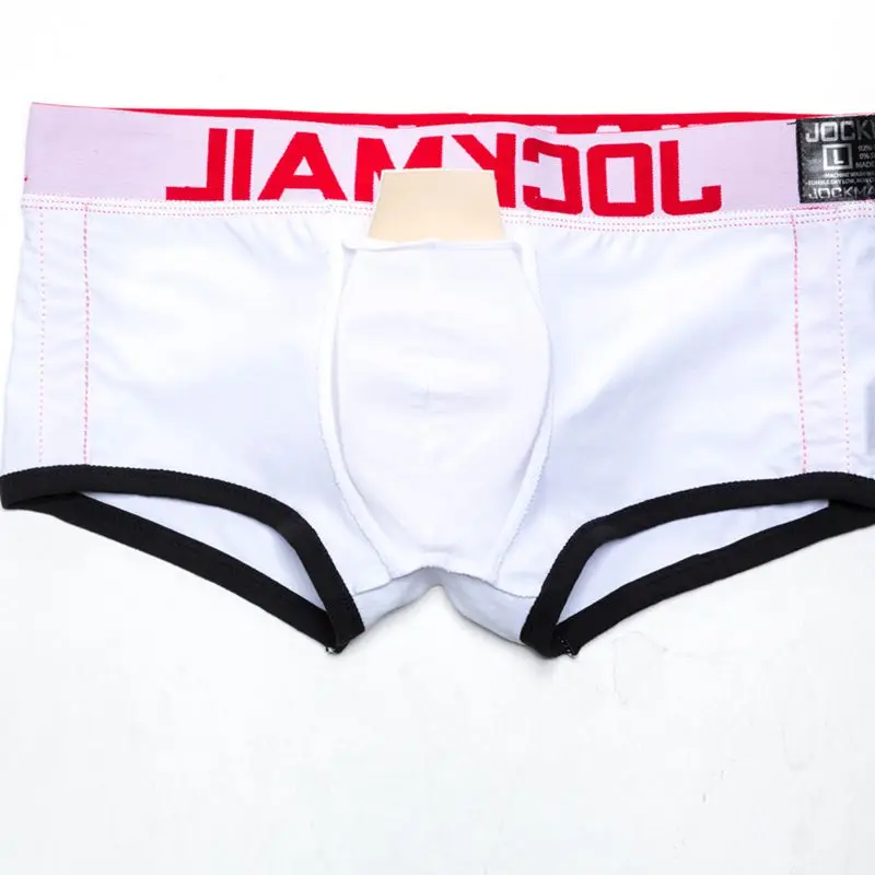 Бренд jockmail Мужское нижнее белье Боксеры Трусы Сексуальный Бюстгальтер пуш-ап усиление выпуклости гей нижнее белье мужские боксеры шорты увеличивающие трусы