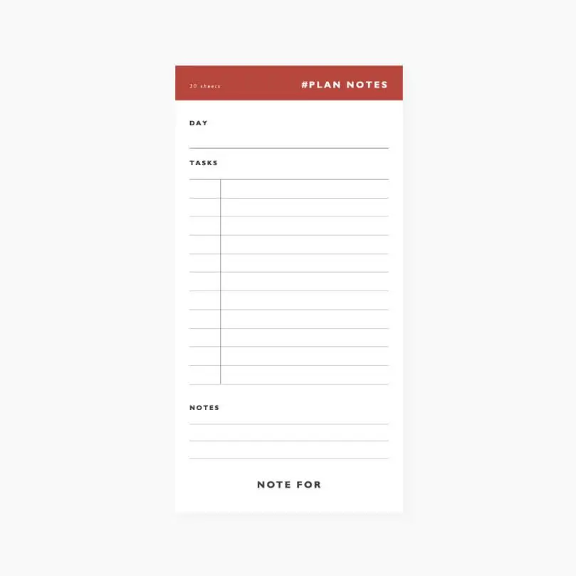 30 листов план недели проверить список сетки Многофункциональный самоклеющийся N