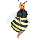 Надувной костюм пчела для взрослых, маскарадный костюм, костюм для вечевечерние из ткани вечерние костюм для взрослых на Рождество, смешной костюм для взрослых