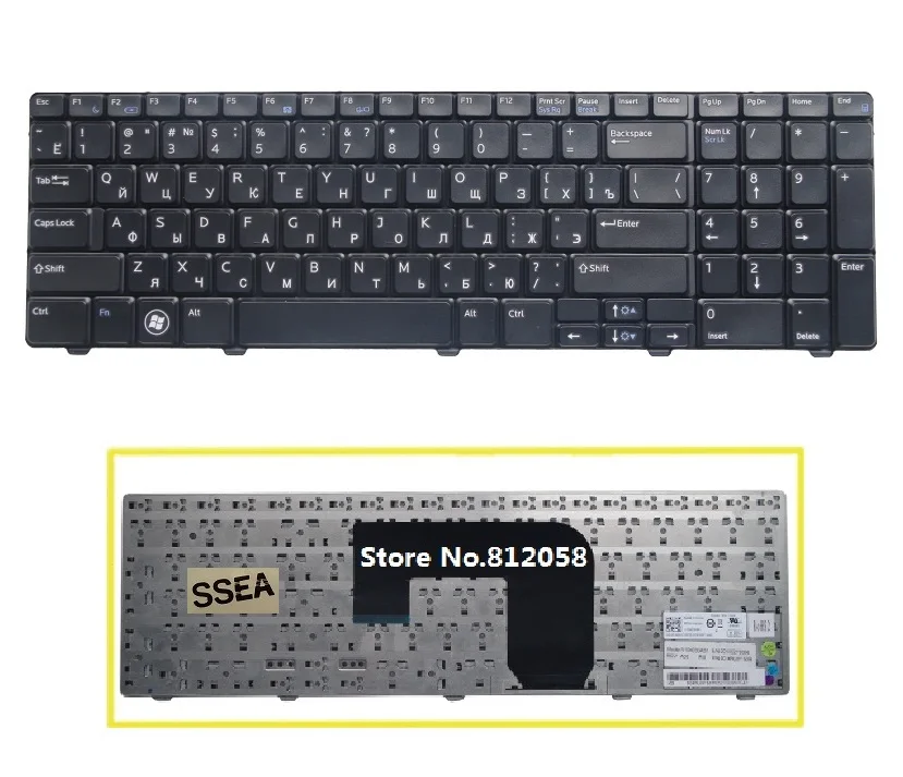 Новый ноутбук русская клавиатура черный для DELL Vostro 3700 V3700 I7 720 клавиатура|ru