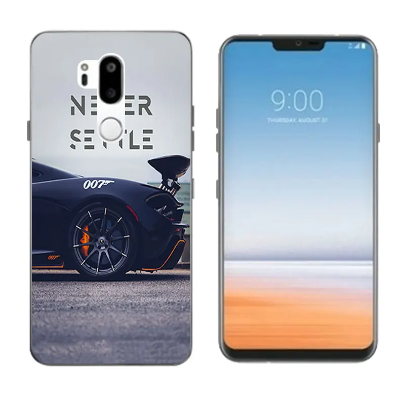 Чехол для телефона LG G7 ThinQ Fashion Shell Coque из мягкого прозрачного силикона с тонким дизайном из TPU на задней крышке.